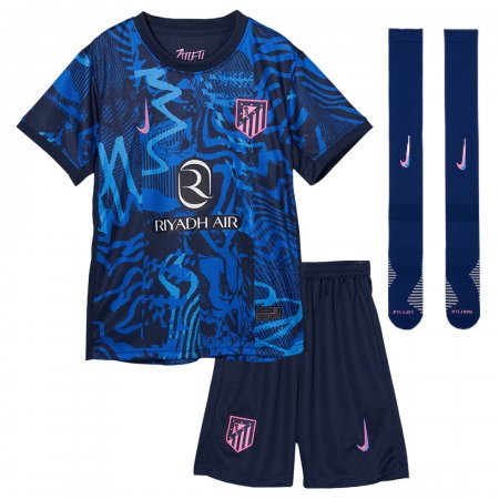 24/25 Atletico Madrid Third Football Full Kit (Shirt + Short + Socks) Kid's