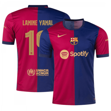 24/25 Barcelona Home UCL Font Football Shirt Men's LAMINE YAMAL #19